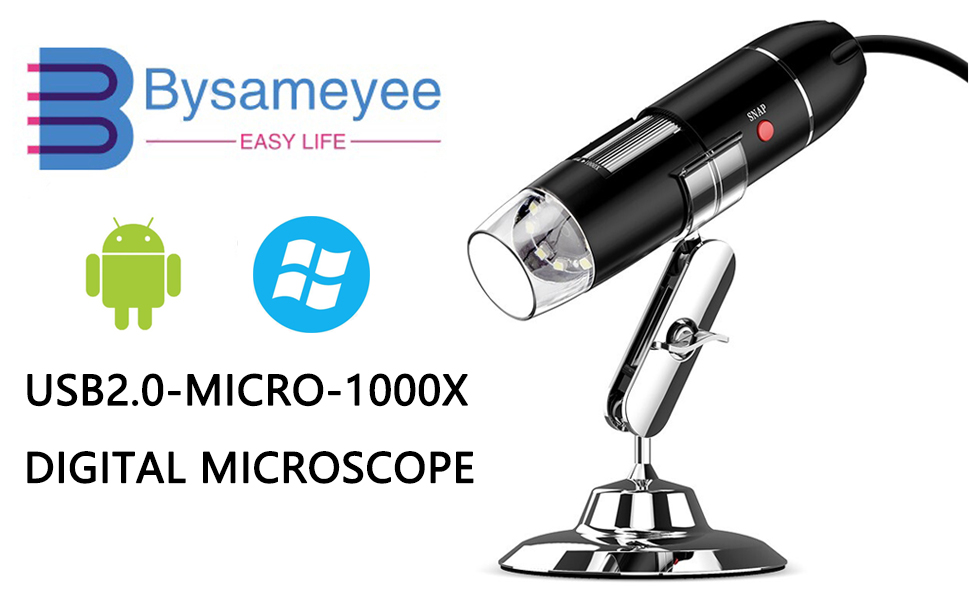 Amazon.com : USB Digital Microscope 40X to 1000X, 8 LED